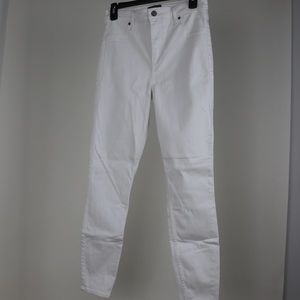 Abercrombie & Fitch Ultra High Rise White Jeggings